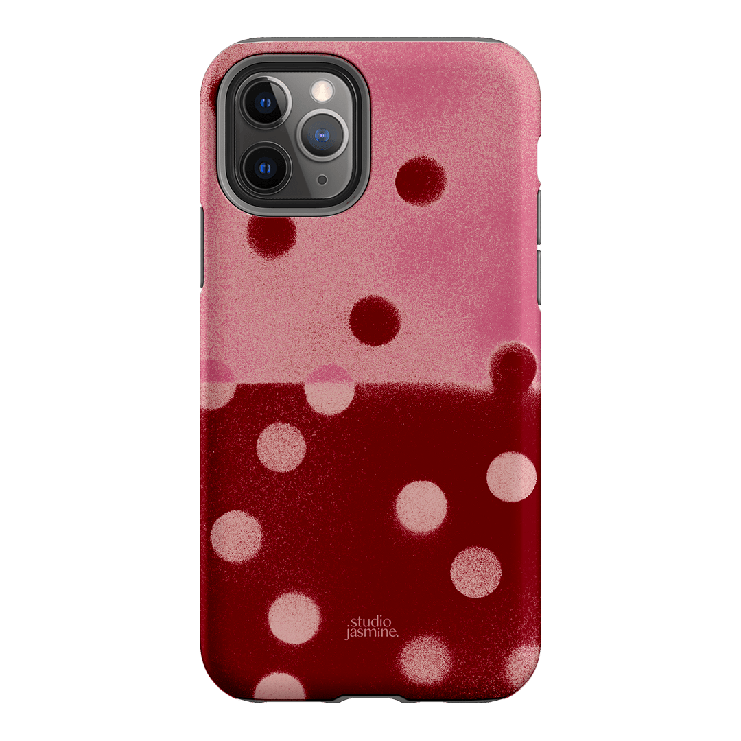 Cherry Polka Dot Printed Phone Cases iPhone 11 Pro / Armoured by Jasmine Dowling - The Dairy