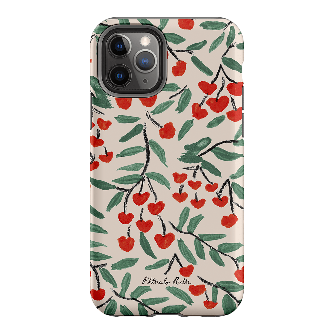 Cherry Love Printed Phone Cases iPhone 11 Pro / Armoured by Phthalo Ruth - The Dairy