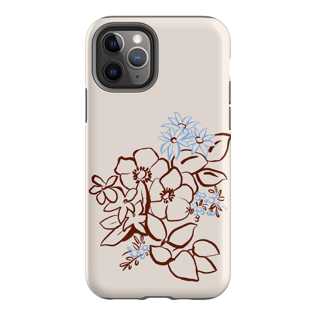 Cream Posy Printed Phone Cases iPhone 11 Pro / Armoured by Typoflora - The Dairy