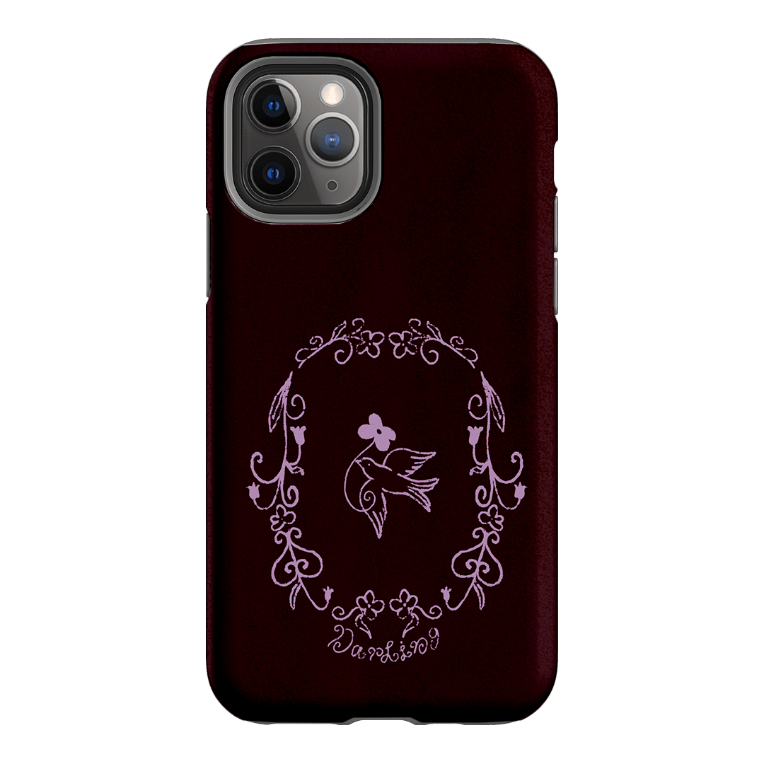 Darling Burgundy Printed Phone Cases by The Dairy - The Dairy