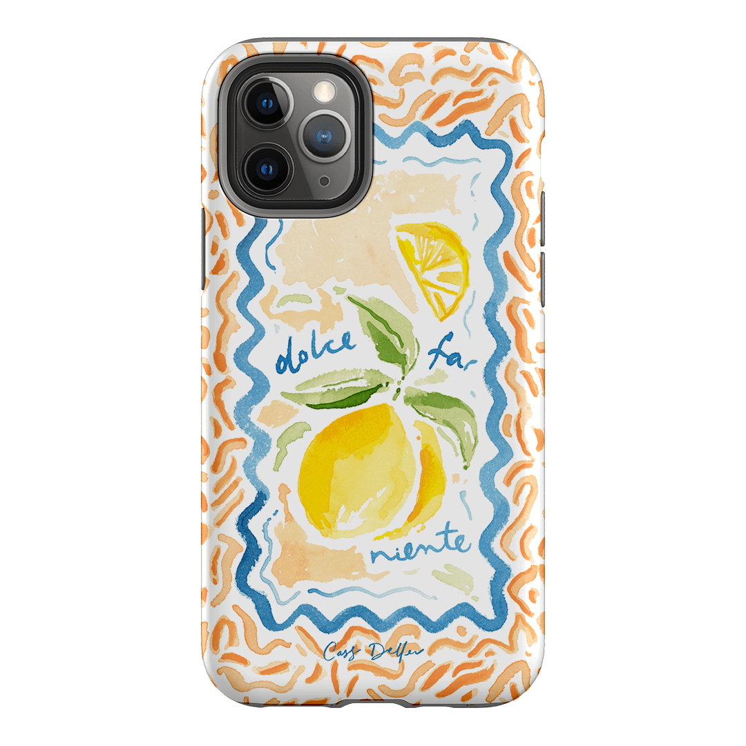 Dolce Far Niente Printed Phone Cases iPhone 11 Pro / Armoured by Cass Deller - The Dairy