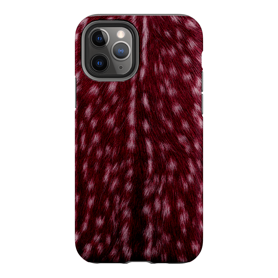 Fawn Burgundy Printed Phone Cases iPhone 11 Pro / Armoured by The Dairy - The Dairy