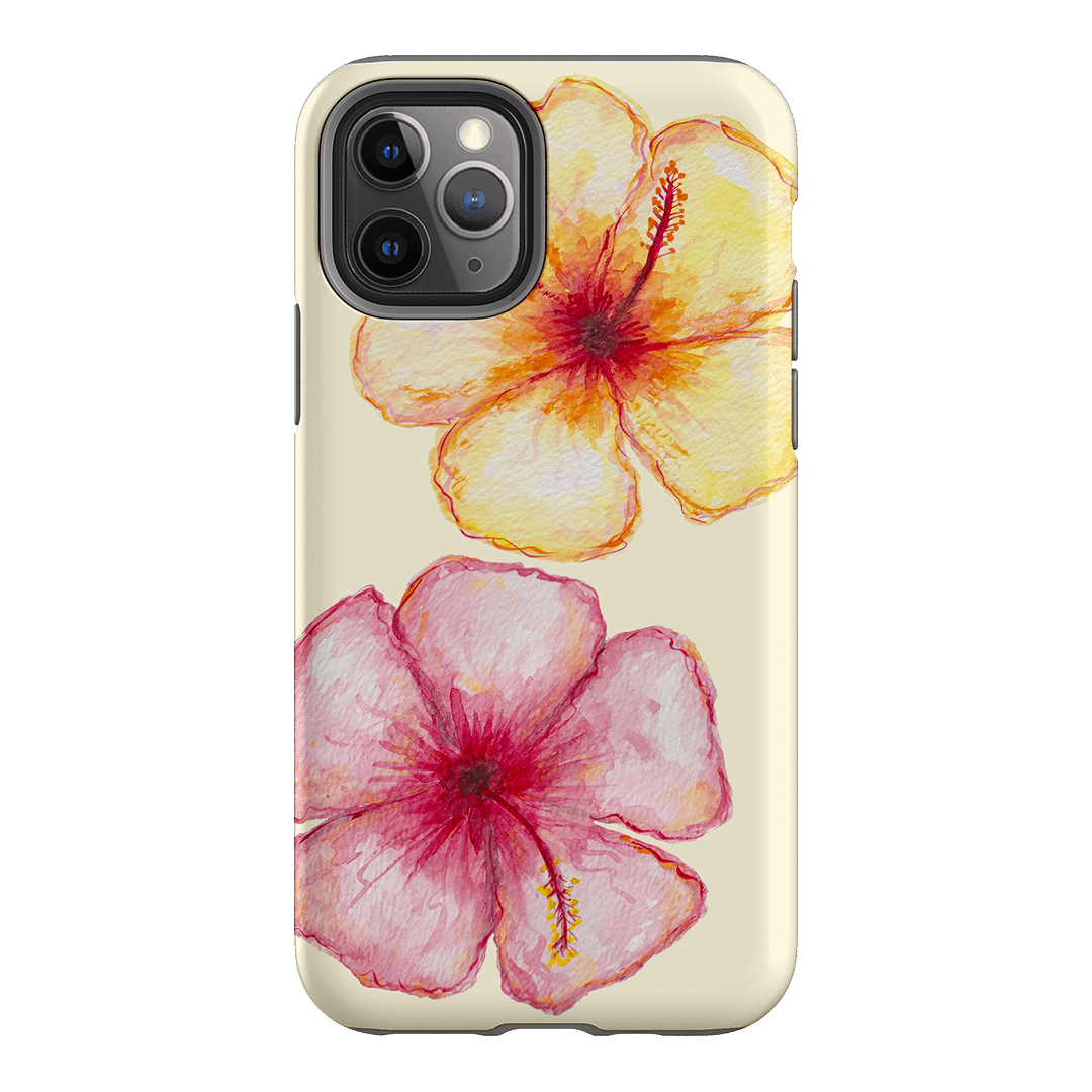 Hibiscus Flower Yellow Printed Phone Cases iPhone 11 Pro / Armoured by BG. Studio - The Dairy