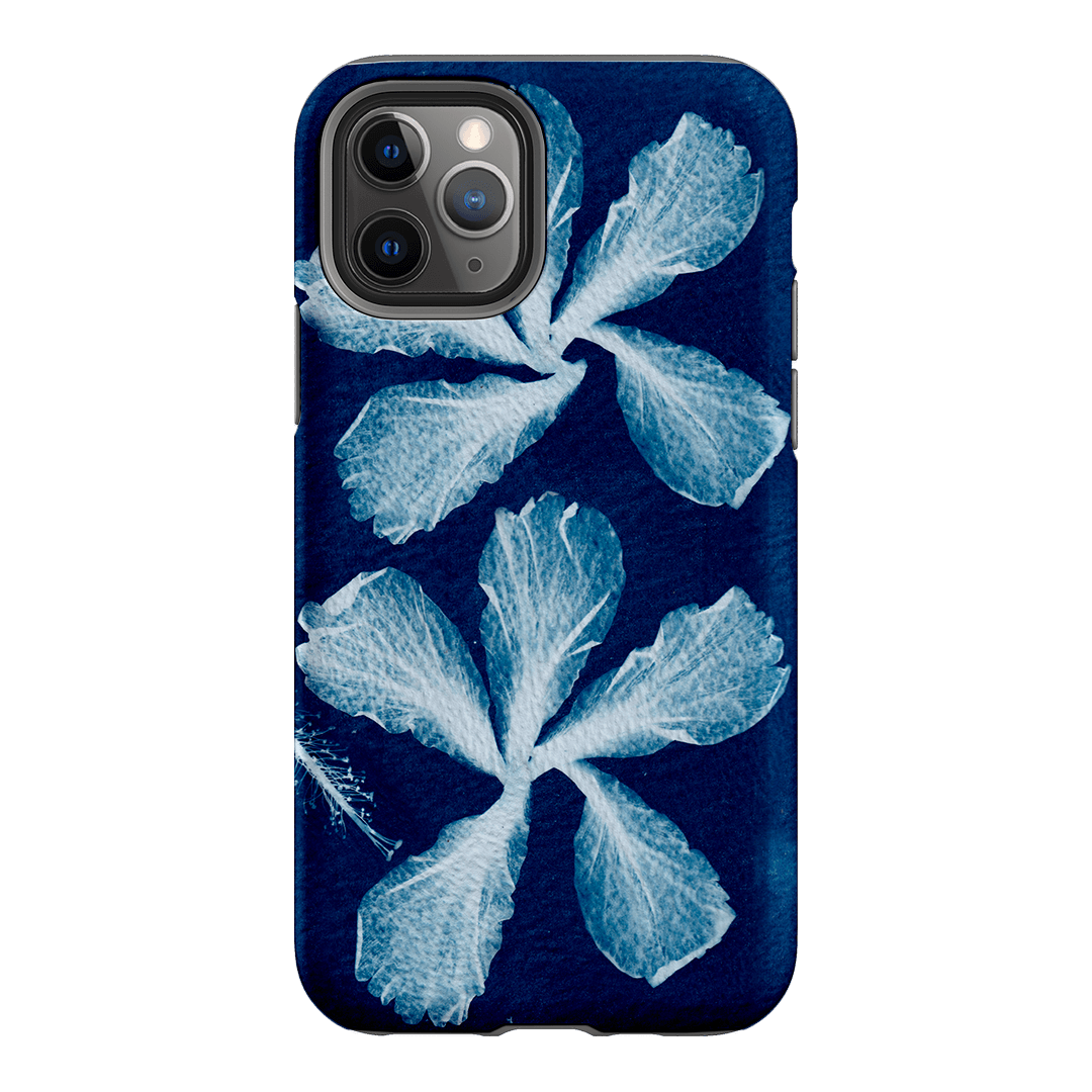 Hibiscus Cyanotype Printed Phone Cases iPhone 11 Pro / Armoured by Sally Hungerford - The Dairy