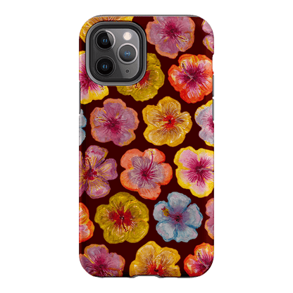 Hibiscus Holiday Rouge Printed Phone Cases iPhone 11 Pro / Armoured by BG. Studio - The Dairy