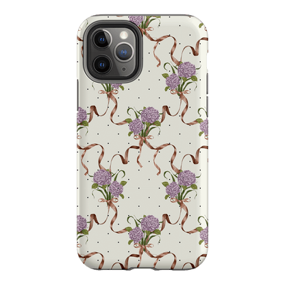 Hydrangea Ribbon Printed Phone Cases iPhone 11 Pro / Armoured by Veronica Tucker - The Dairy