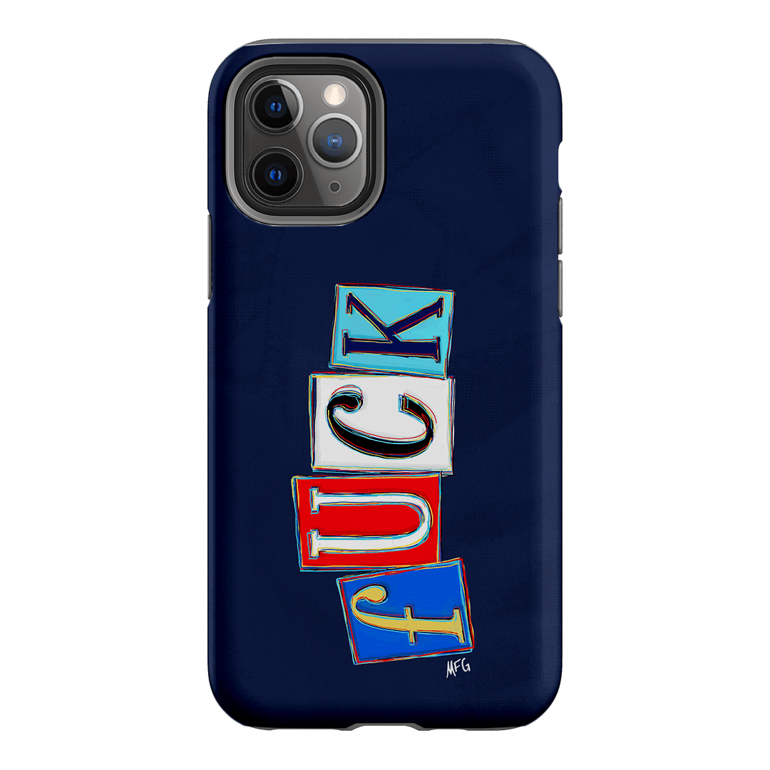 Lil Fcks Blue Printed Phone Cases iPhone 11 Pro / Armoured by Margarbs Art - The Dairy