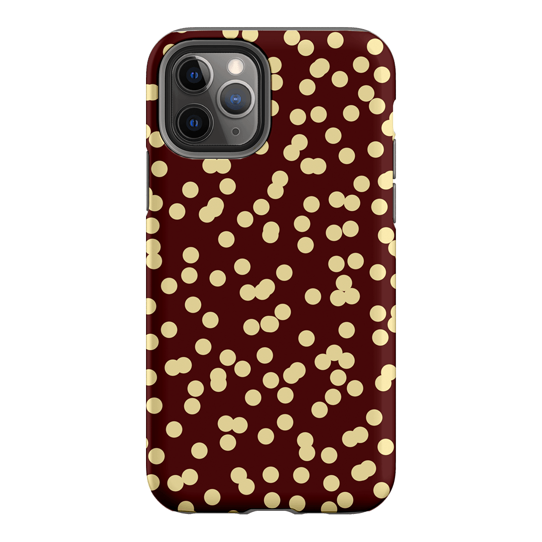 Mini Confetti Burgundy Butter Printed Phone Cases iPhone 11 Pro / Armoured by Veronica Tucker - The Dairy