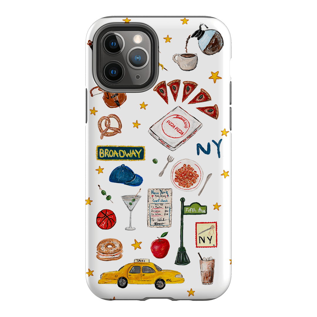 NYC White Printed Phone Cases iPhone 11 Pro / Armoured by BG. Studio - The Dairy
