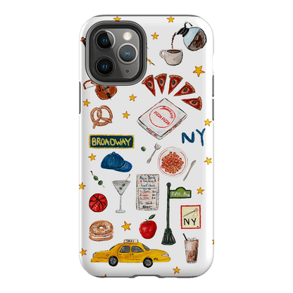 NYC White Printed Phone Cases iPhone 11 Pro / Armoured by BG. Studio - The Dairy