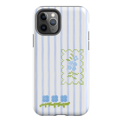 Patchwork Blue Printed Phone Cases iPhone 11 Pro / Armoured by Kayla Carr - The Dairy