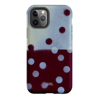 Plum Polka Dot Printed Phone Cases iPhone 11 Pro / Armoured by Jasmine Dowling - The Dairy