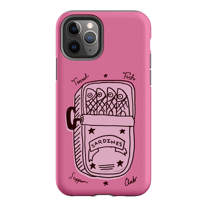 Sardine Social Pink Printed Phone Cases iPhone 11 Pro / Armoured by The Dairy - The Dairy