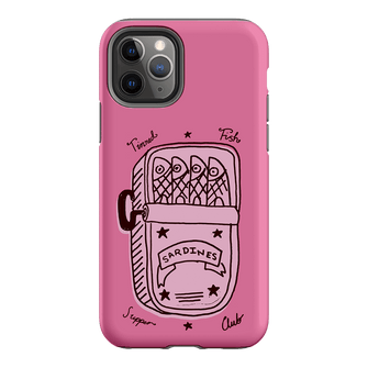 Sardine Social Pink Printed Phone Cases iPhone 11 Pro / Armoured by The Dairy - The Dairy