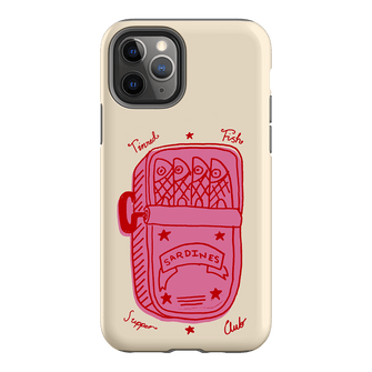 Sardine Social Red Printed Phone Cases iPhone 11 Pro / Armoured by The Dairy - The Dairy