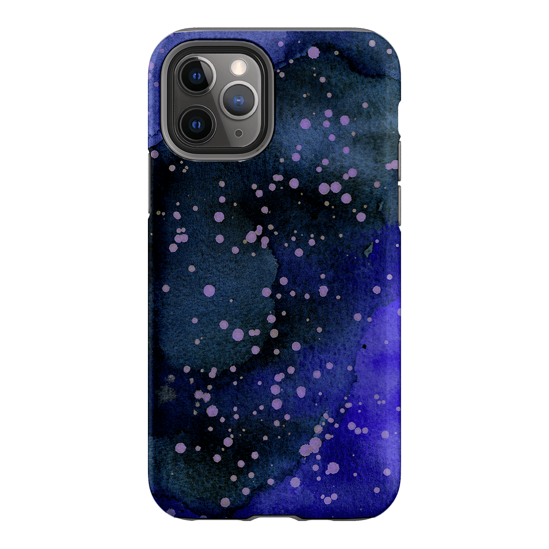 Spotty Navy Printed Phone Cases iPhone 11 Pro / Armoured by The Dairy - The Dairy