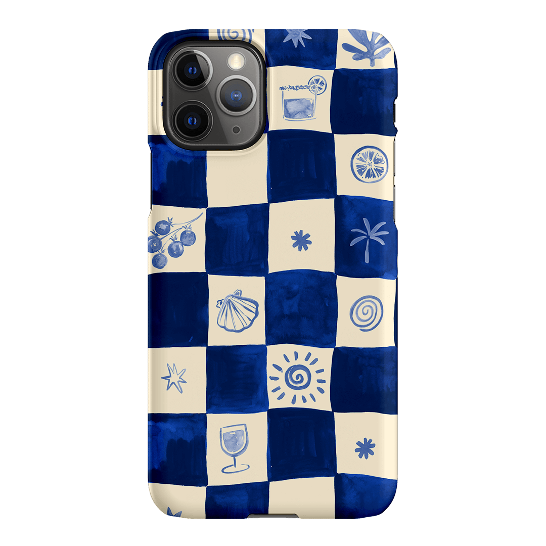 Afternoon Mezze Azure Printed Phone Cases iPhone 11 Pro Max / Snap by Charlie Taylor - The Dairy