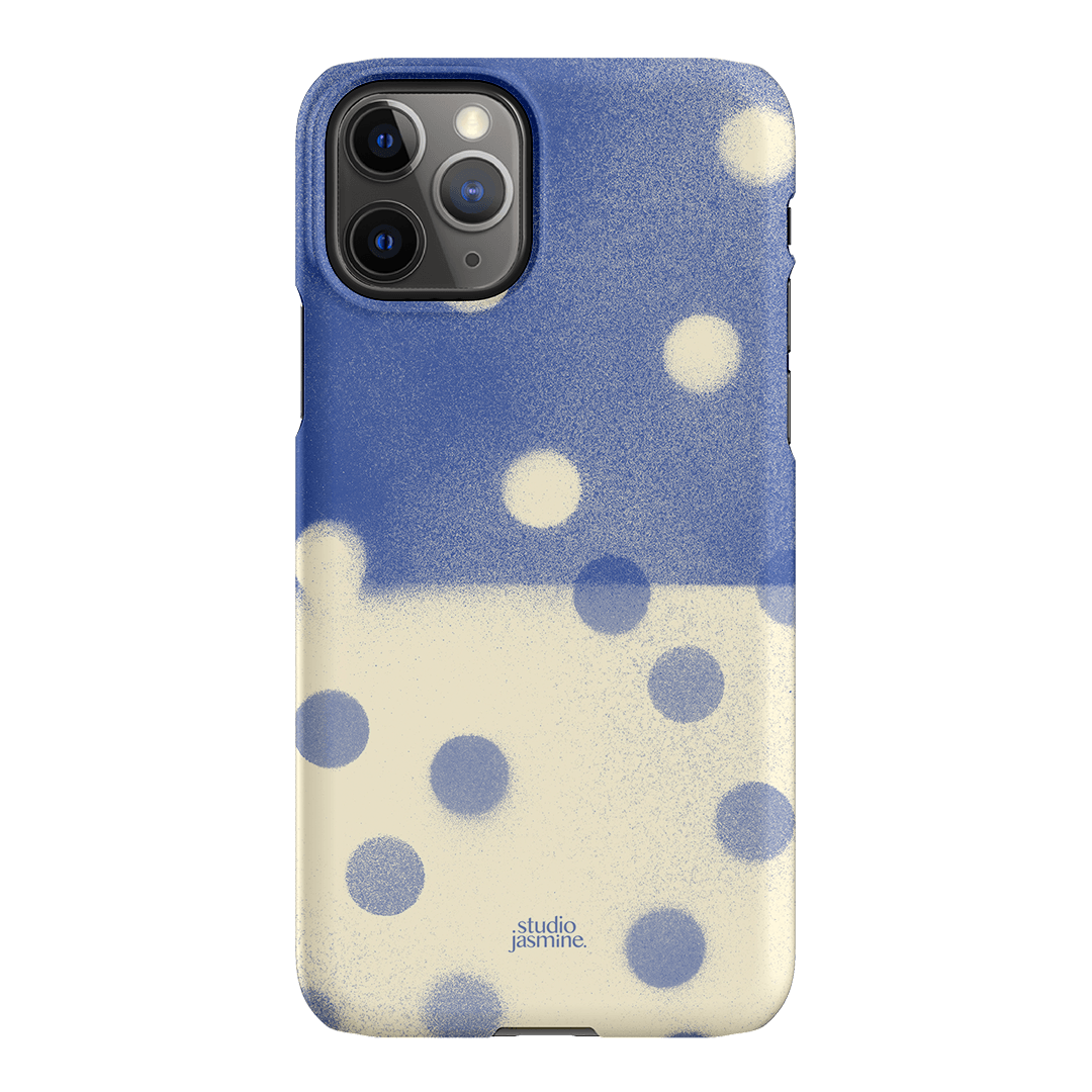 Bleu Polka Dot Printed Phone Cases iPhone 11 Pro Max / Snap by Jasmine Dowling - The Dairy