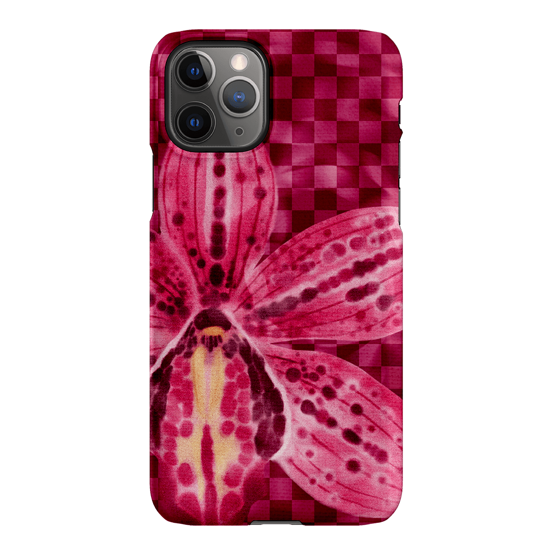 Check Orchid Printed Phone Cases iPhone 11 Pro Max / Snap by Sally Hungerford - The Dairy