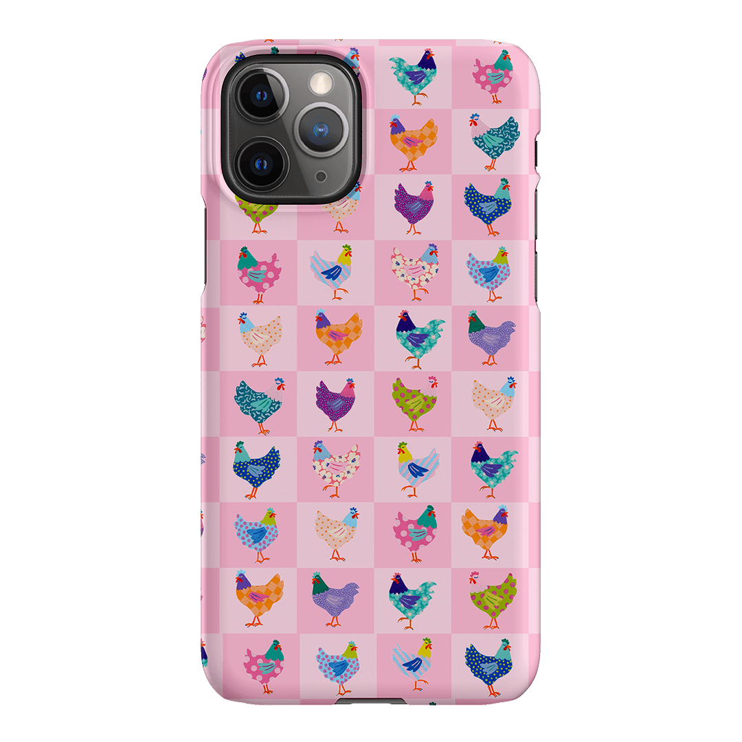 Checkered Chickens Printed Phone Cases iPhone 11 Pro Max / Snap by Kayla Henley - The Dairy