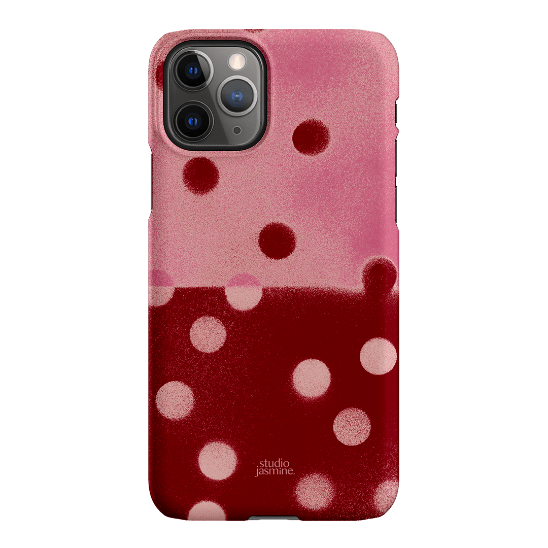 Cherry Polka Dot Printed Phone Cases iPhone 11 Pro Max / Snap by Jasmine Dowling - The Dairy