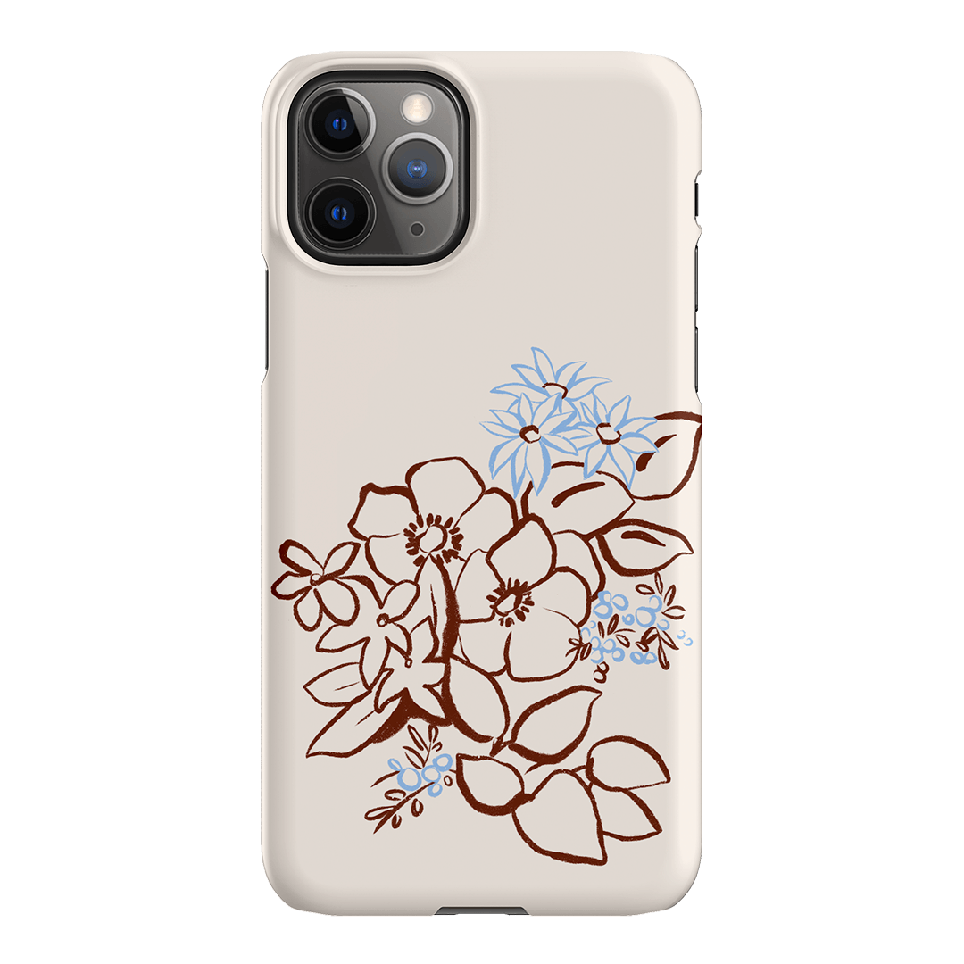 Cream Posy Printed Phone Cases iPhone 11 Pro Max / Snap by Typoflora - The Dairy