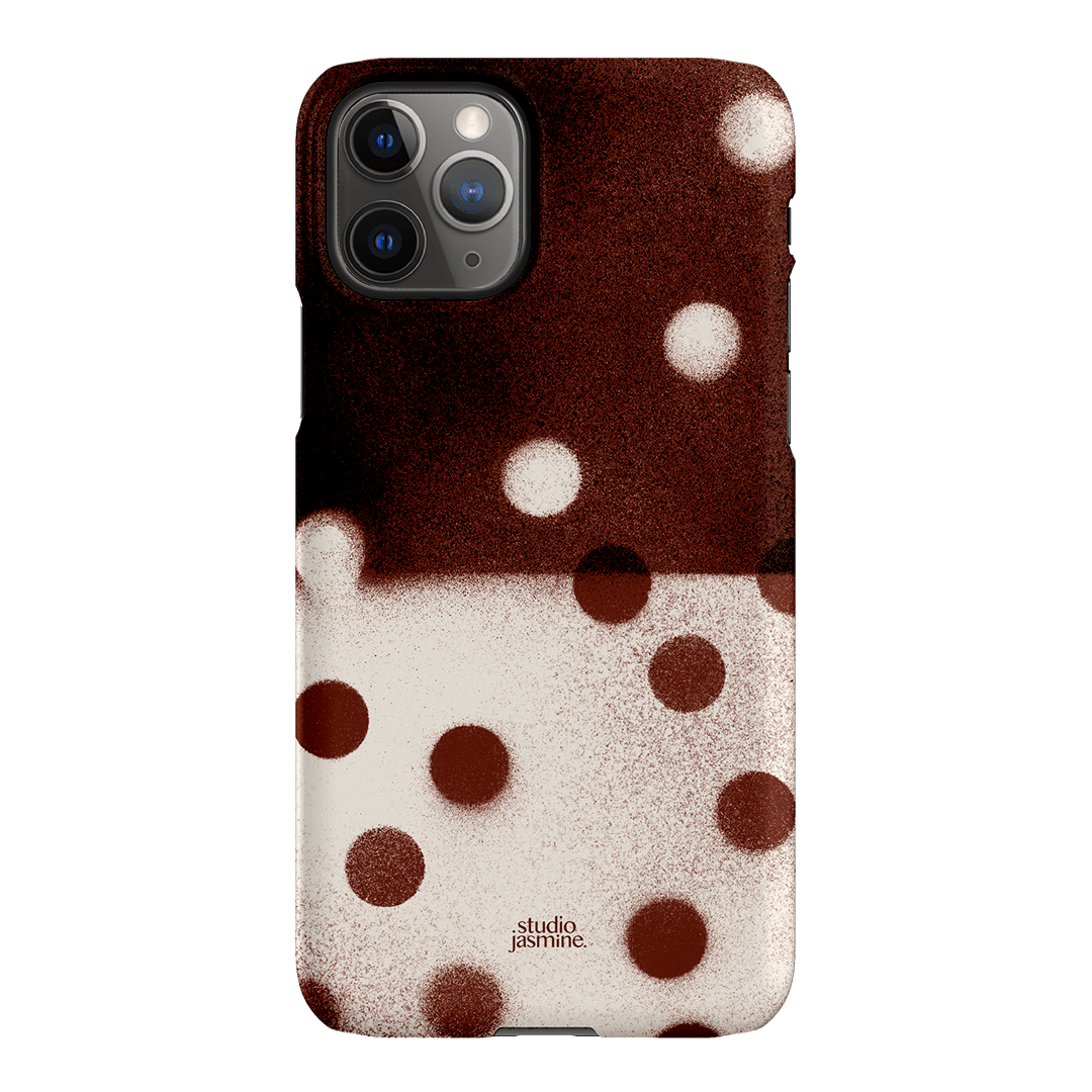 Espresso Polka Dot Printed Phone Cases iPhone 11 Pro Max / Snap by Jasmine Dowling - The Dairy
