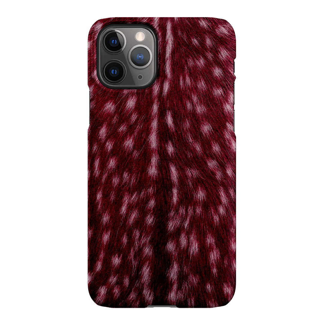 Fawn Burgundy Printed Phone Cases iPhone 11 Pro Max / Snap by The Dairy - The Dairy