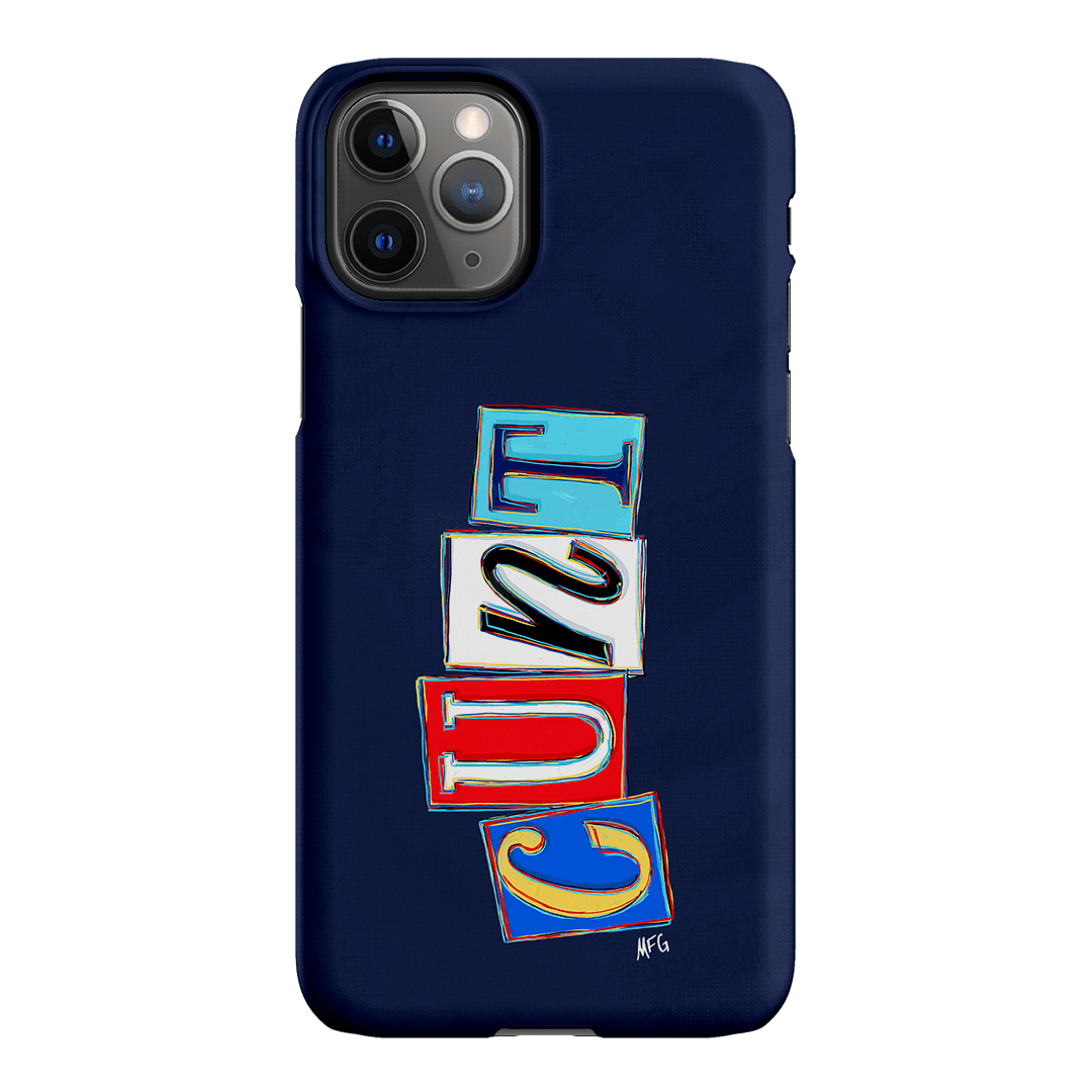 Lil Cnts Blue Printed Phone Cases iPhone 11 Pro Max / Snap by Margarbs Art - The Dairy