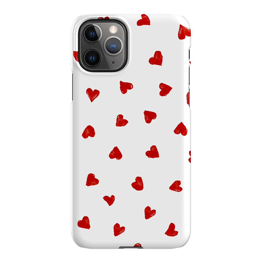 Love Hearts Printed Phone Cases iPhone 11 Pro Max / Snap by Oak Meadow - The Dairy