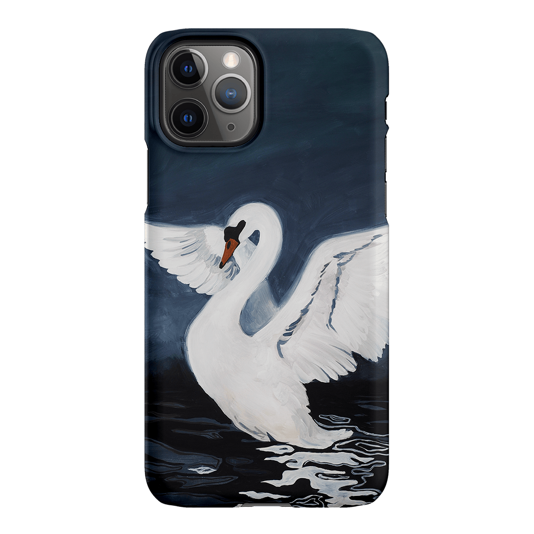 Midnight Swan Printed Phone Cases iPhone 11 Pro Max / Snap by Lisa Hu - The Dairy