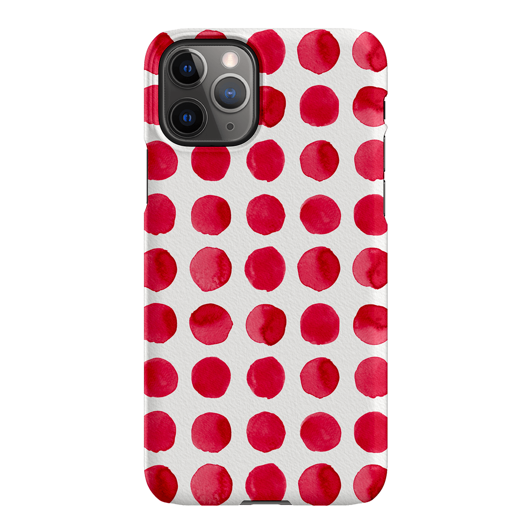 Spots in Red Printed Phone Cases by The Dairy - The Dairy