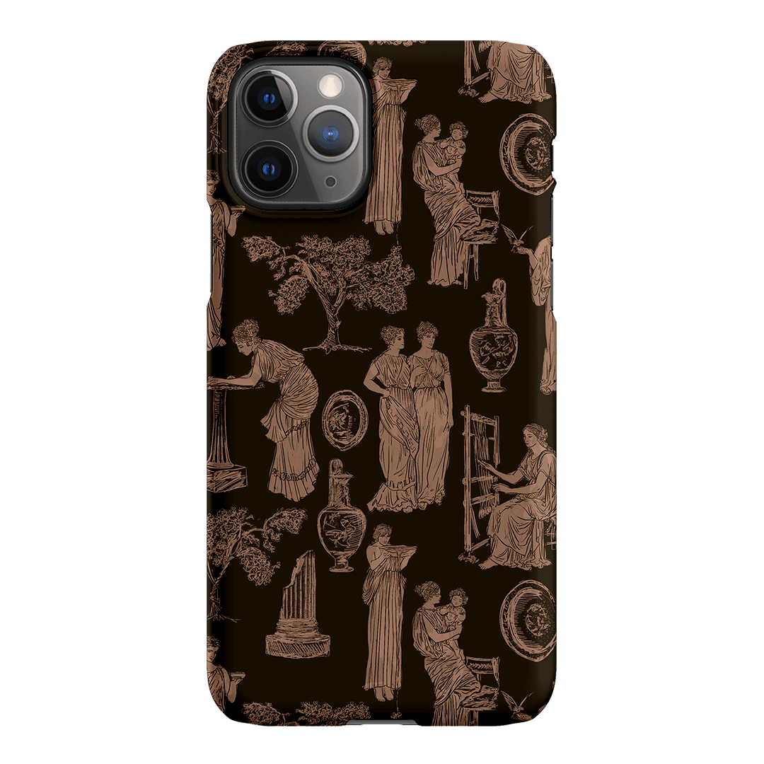 Symposium Burnt Umber Printed Phone Cases iPhone 11 Pro Max / Snap by Veronica Tucker - The Dairy
