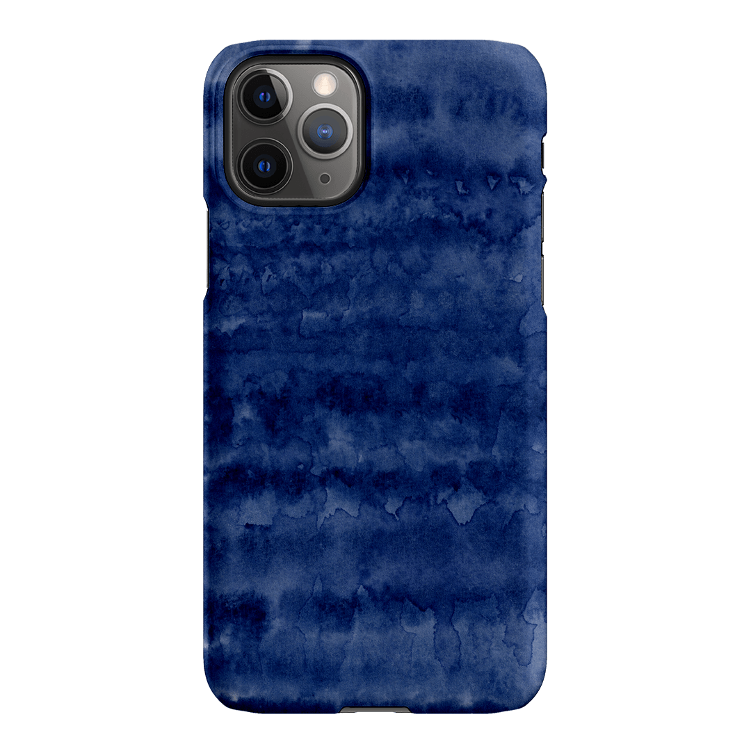 Watercolour Stripes Navy Printed Phone Cases iPhone 11 Pro Max / Snap by The Dairy - The Dairy