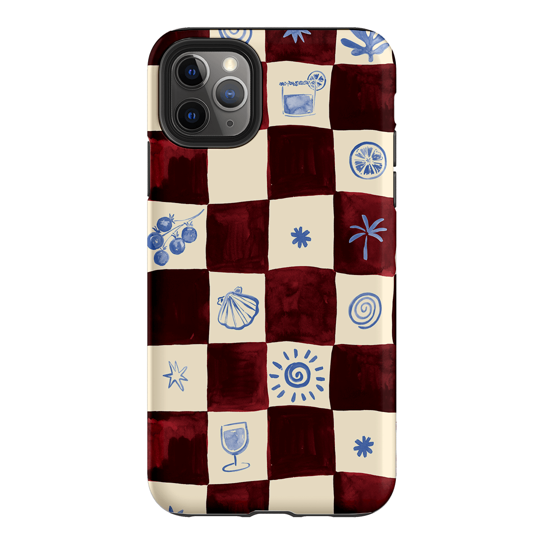 Afternoon Mezze Maroon Printed Phone Cases iPhone 11 Pro Max / Armoured by Charlie Taylor - The Dairy