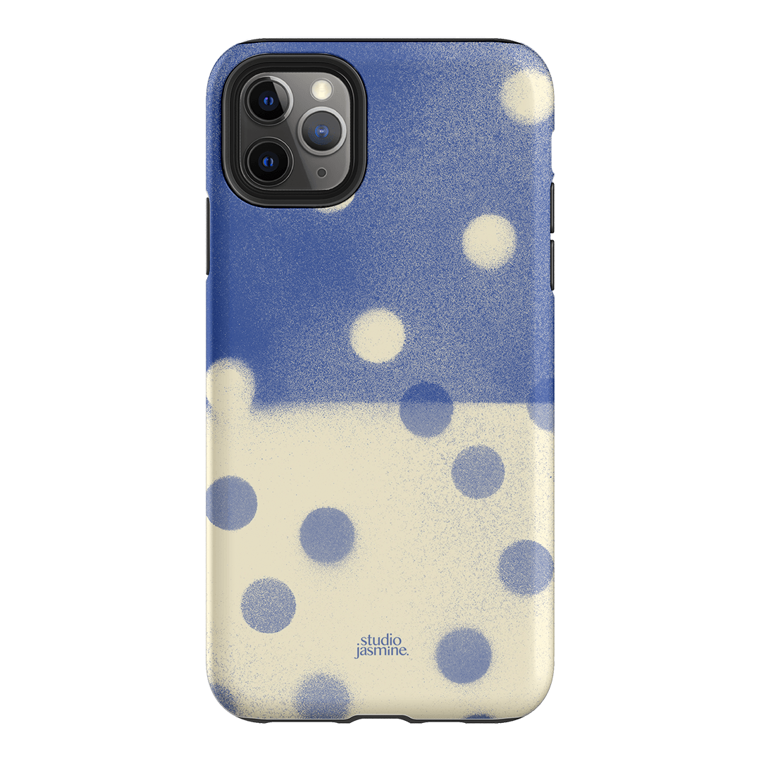 Bleu Polka Dot Printed Phone Cases iPhone 11 Pro Max / Armoured by Jasmine Dowling - The Dairy