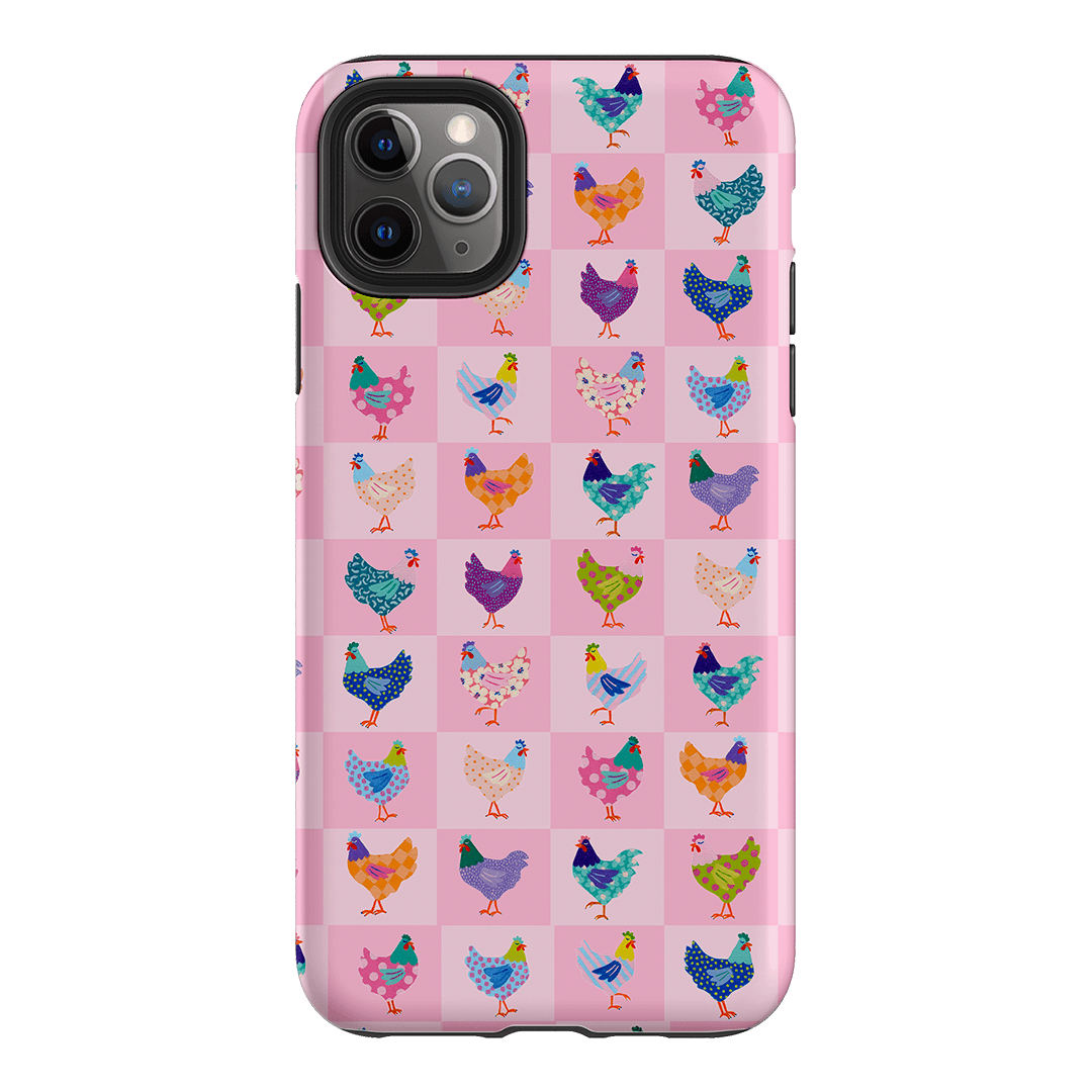 Checkered Chickens Printed Phone Cases iPhone 11 Pro Max / Armoured by Kayla Henley - The Dairy