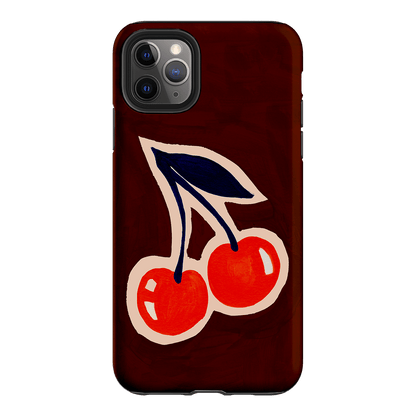Cherries Printed Phone Cases iPhone 11 Pro Max / Armoured by Studio Bon - The Dairy