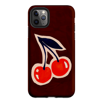 Cherries Printed Phone Cases iPhone 11 Pro Max / Armoured by Studio Bon - The Dairy