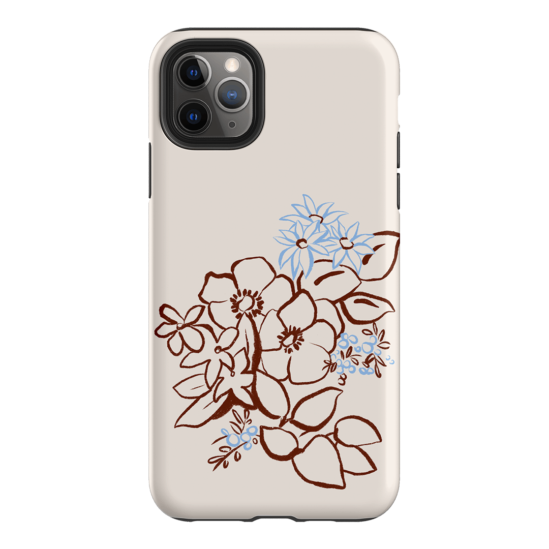 Cream Posy Printed Phone Cases iPhone 11 Pro Max / Armoured by Typoflora - The Dairy