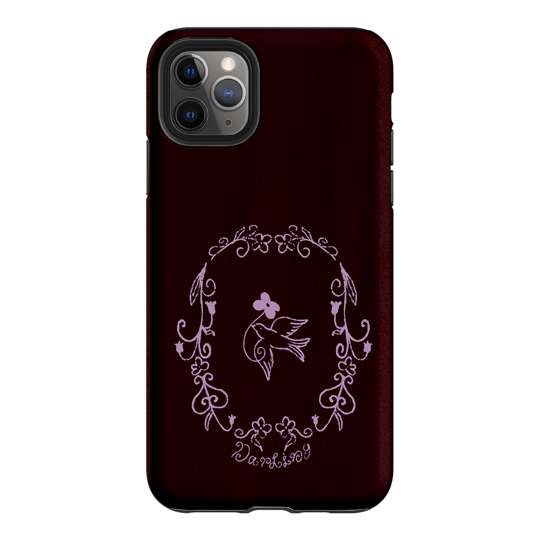 Darling Burgundy Printed Phone Cases by The Dairy - The Dairy
