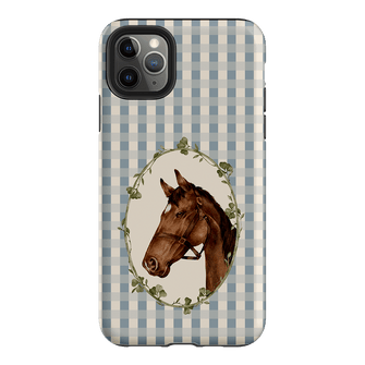 Gingham Horse Printed Phone Cases iPhone 11 Pro Max / Armoured by Kasiags Art - The Dairy