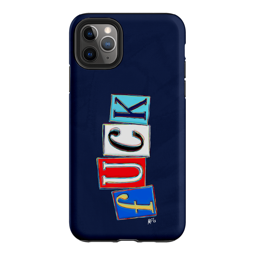 Lil Fcks Blue Printed Phone Cases iPhone 11 Pro Max / Armoured by Margarbs Art - The Dairy
