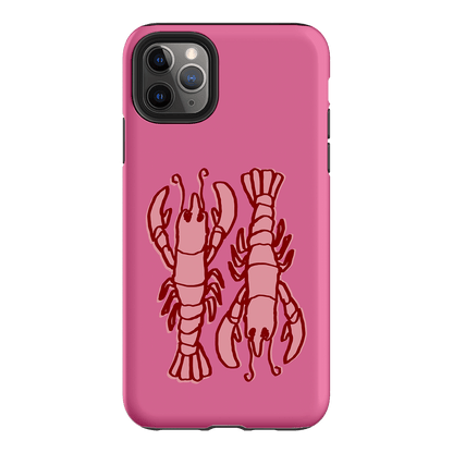 Lobster Love Pink Printed Phone Cases iPhone 11 Pro Max / Armoured by The Dairy - The Dairy