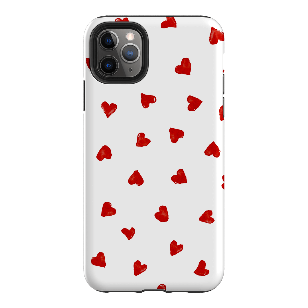 Love Hearts Printed Phone Cases iPhone 11 Pro Max / Armoured by Oak Meadow - The Dairy