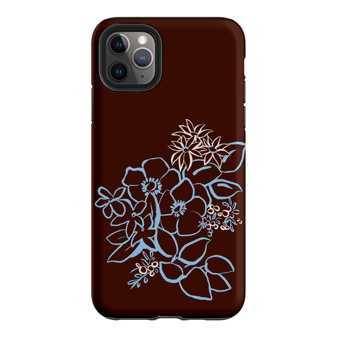 Mocha Posy Printed Phone Cases iPhone 11 Pro Max / Armoured by Typoflora - The Dairy