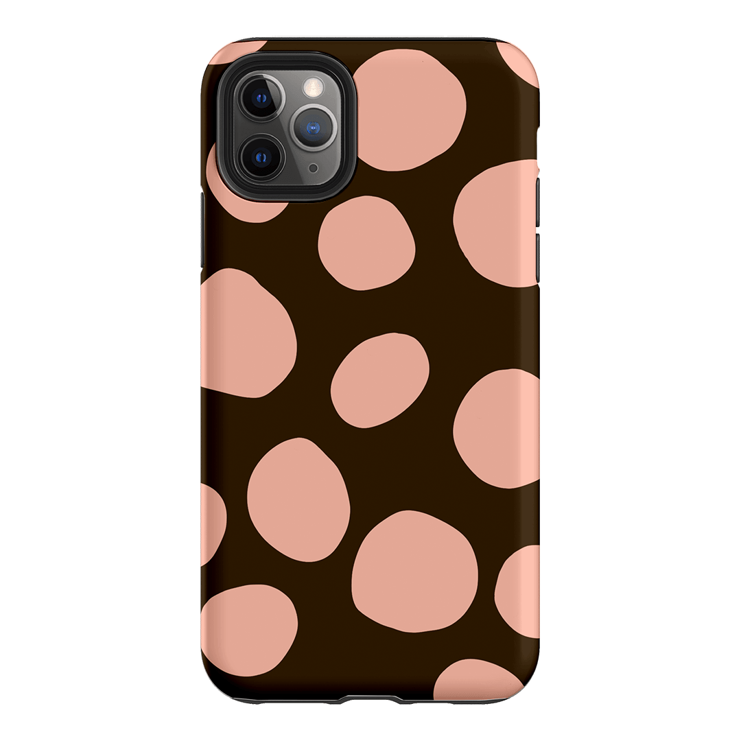 Pebbles Chocolate Pink Printed Phone Cases iPhone 11 Pro Max / Armoured by Veronica Tucker - The Dairy