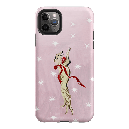 Pink Bow Hound Printed Phone Cases iPhone 11 Pro Max / Armoured by Lisa Hu - The Dairy