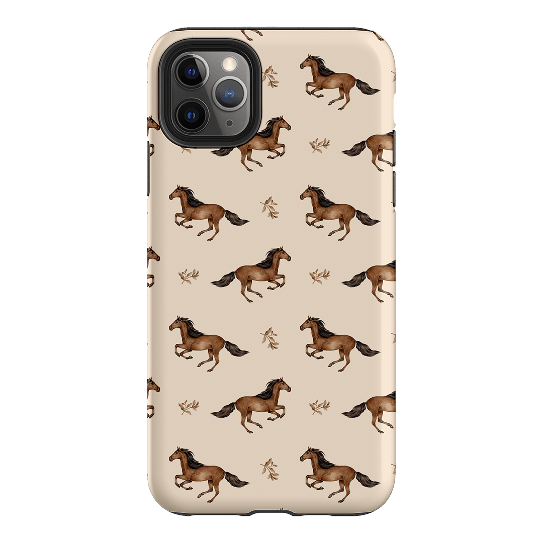 Running Horse Printed Phone Cases iPhone 11 Pro Max / Armoured by Kasiags Art - The Dairy