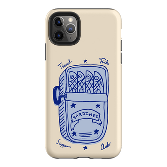 Sardine Social Blue Printed Phone Cases iPhone 11 Pro Max / Armoured by The Dairy - The Dairy
